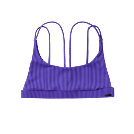 Bodil Strappy Bikini Top - Purple - 2024